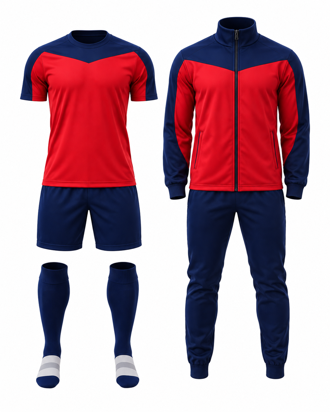 Football Uniform and Full zipper with trouser